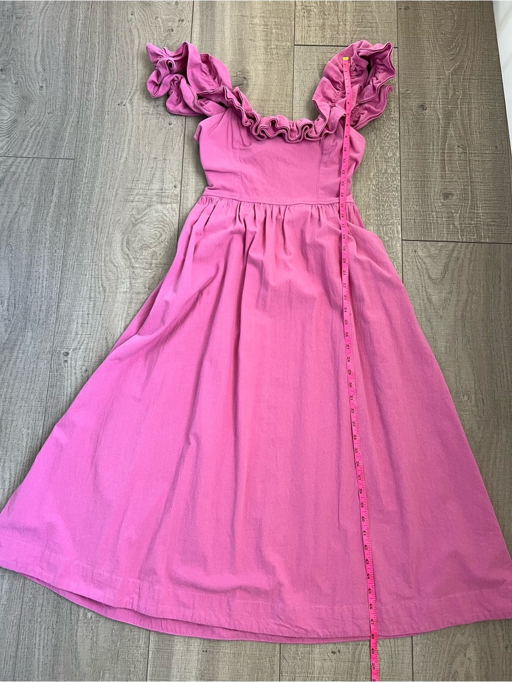 Free People Ruffle It Up Midi Dress Size Small - Picture 10 of 16
